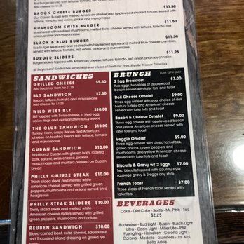 Showtown Bar & Grill - Menu 2 - Bars Near Me - Gibsonton, Florida