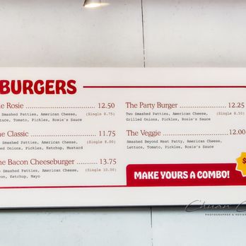 Rosie's Burgers - Menu (Jun 2025) - Fast Food Near Me - Toronto, Ontario