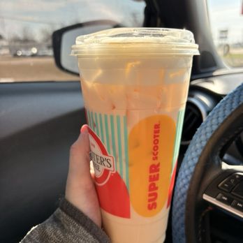 Scooter's Coffee - XL Iced Autumn Caramel Swirl Latte - Coffee & Tea Near Me - Corinth, Mississippi Scooter's Coffee - XL Iced Autumn Caramel Swirl Latte - Coffee & Tea Near Me - Corinth, Mississippi