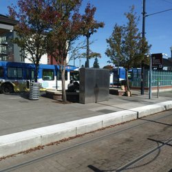TriMet Hillsboro Central/SE 3rd TC MAX Station - The buses waiting to depart.