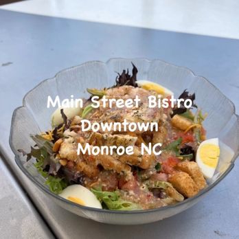 Main Street Bistro - Grilled chicken salad with Italian dressing - Desserts Near Me - Monroe, North Carolina Main Street Bistro - Grilled chicken salad with Italian dressing - Desserts Near Me - Monroe, North Carolina