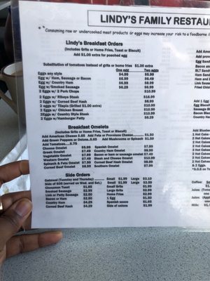 Menu photo 3 Lindy's Restaurant Fayetteville, NC