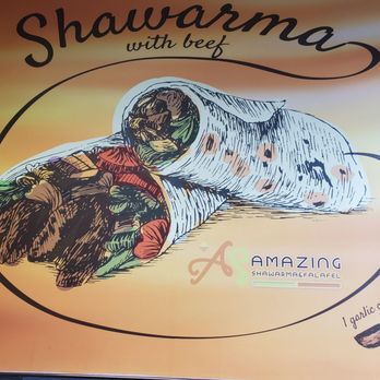 Amazing Shawarma - Amazing Shawarma interior wallpaper decor. - Middle Eastern Near Me - Toronto, Ontario
