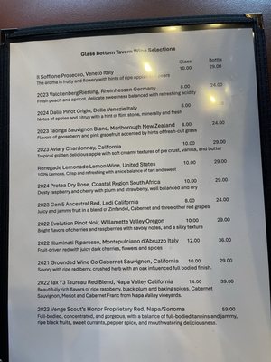 Menu photo 2 Glass Bottom Tavern Sarasota, FL Menu photo 2 Glass Bottom Tavern Sarasota, FL