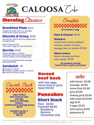 Menu photo 3 Caloosa Cafe Moore Haven, FL Menu photo 3 Caloosa Cafe Moore Haven, FL