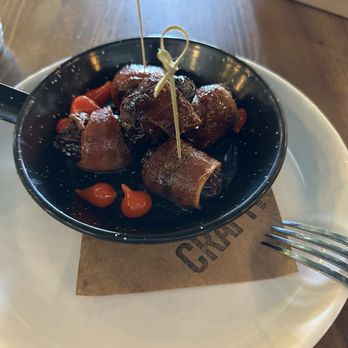 CRAFTkitchen - Bacon Applewood Smoked Bacon-Wrapped Dates - New American Near Me - Henderson, Nevada CRAFTkitchen - Bacon Applewood Smoked Bacon-Wrapped Dates - New American Near Me - Henderson, Nevada