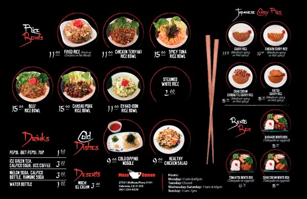 Menu photo 5 Masa Ramen Santa Clarita, CA Menu photo 5 Masa Ramen Santa Clarita, CA