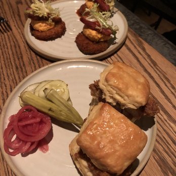 Yardbird - Fried green tomatoes and chicken biscuits - Southern Near Me - Las Vegas, Nevada Yardbird - Fried green tomatoes and chicken biscuits - Southern Near Me - Las Vegas, Nevada