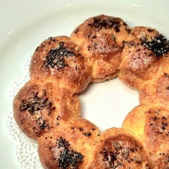 Brass - Warm from the oven Gougères w  poppy seeds - 8/5/2025 - French Near Me - New York, New York