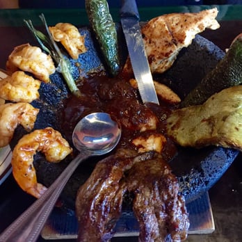Catrina's Mexican Grill & Cantina - Molcajete with steak and shrimp - Mexican Near Me - Wasco, California