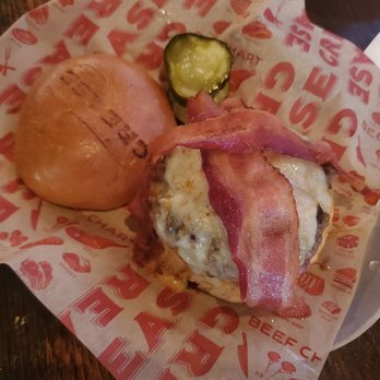 Grease Burger Beer and Whiskey Bar - Burger that should have been Med was med rare. - Burgers Near Me - West Palm Beach, Florida Grease Burger Beer and Whiskey Bar - Burger that should have been Med was med rare. - Burgers Near Me - West Palm Beach, Florida