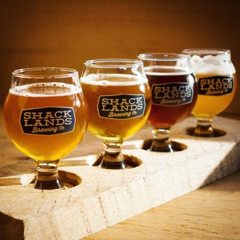 Shacklands Brewing - a row of glasses of beer - Breweries Near Me - Toronto, Ontario Shacklands Brewing - a row of glasses of beer - Breweries Near Me - Toronto, Ontario