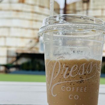 Magnolia Press - Lavender Frozen Latte at Magnolia Press - Coffee & Tea Near Me - Waco, Texas