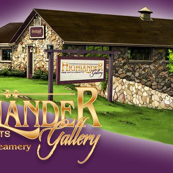 Highlander Gallery - Painting of the actual gallery, which is in an Historic Creamery - Art Galleries Near Me - Brasstown, North Carolina Highlander Gallery - Painting of the actual gallery, which is in an Historic Creamery - Art Galleries Near Me - Brasstown, North Carolina
