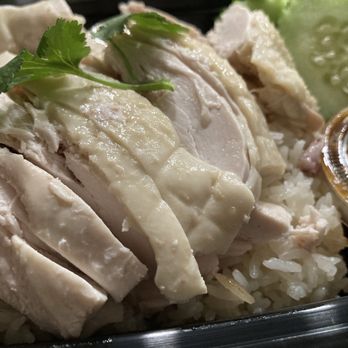P Thai’s Khao Man Gai - Khao Man Gai -- chicken, chicken fat rice, bean ginger chili sauce, cucumbers. Yummy rice. - Thai Near Me - Austin, Texas P Thai’s Khao Man Gai - Khao Man Gai -- chicken, chicken fat rice, bean ginger chili sauce, cucumbers. Yummy rice. - Thai Near Me - Austin, Texas