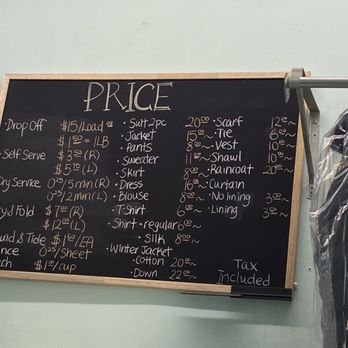 Coin Laundry - September 2023 prices. Left side is regular wash. Right side is dry cleaning. - Dry Cleaning Near Me - Vancouver, British Columbia Coin Laundry - September 2023 prices. Left side is regular wash. Right side is dry cleaning. - Dry Cleaning Near Me - Vancouver, British Columbia