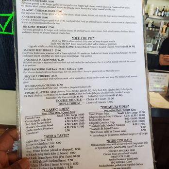 Badlands BBQ - Menu -back - Barbeque Near Me - Norco, California