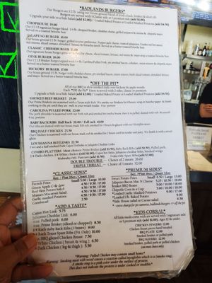 Menu photo 4 Badlands BBQ Norco, CA
