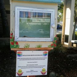 Palomares Park Community Center - Little free library! You can take a book and leave a book, one of the many free services to the community.