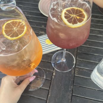 Revolution Winery & Kitchen - Sangria & spritz, BOMB. Not super sweet, light and refreshing. - Vegan Near Me - Sacramento, California