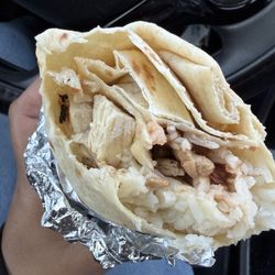 Burrito Hub - Bean, Cheese, Chicken, and White Rice burrito