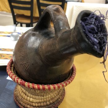 Lete's Injera and Cafe - Coffee pot served at the table - Eritrean Near Me - Indianapolis, Indiana