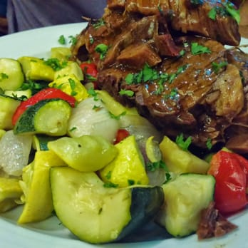 Irregardless Cafe - Beef brisket with vegetables - New American Near Me - Raleigh, North Carolina