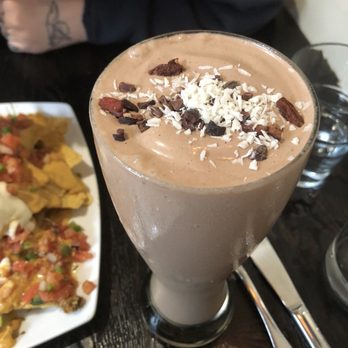 SunCafe - Super food cacao shake made me SO full I'd recommend you just get this if you get full fast - Vegan Near Me - Studio City, California