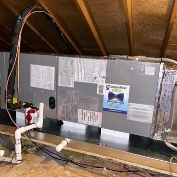 James River Air Conditioning - New HVAC attic unit. - Heating & Air Conditioning/HVAC Near Me - Richmond, Virginia James River Air Conditioning - New HVAC attic unit. - Heating & Air Conditioning/HVAC Near Me - Richmond, Virginia