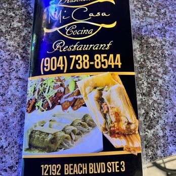 Mi Casa - Menu - New Mexican Cuisine Near Me - Jacksonville, Florida