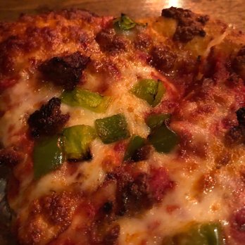 Angelo's Pizza - Deep dish with meatballs and green peppers! - Pizza Near Me - Lakewood, Ohio Angelo's Pizza - Deep dish with meatballs and green peppers! - Pizza Near Me - Lakewood, Ohio