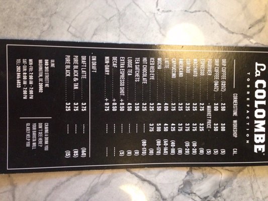 Menu photo 5 La Colombe Washington, DC, DC