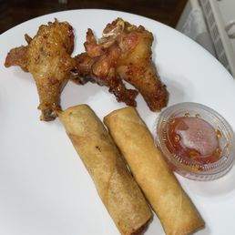 Egg Rolls Chicken Wings Egg Rolls Chicken Wings