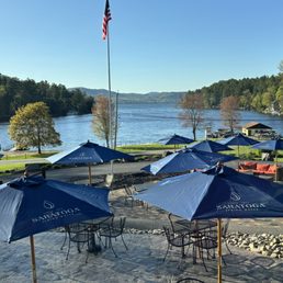 Lake George at Dunham Bay, view from Antonio's.
