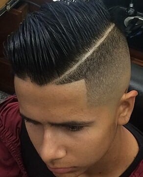 Skin Fade With Comb Over With Hard Part Yelp