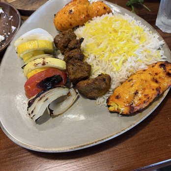 Arash Persian Grill - Chicken Sultani Combo - Persian/Iranian Near Me - Richardson, Texas