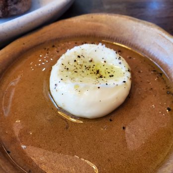 Esther's Kitchen - Complimentary butter w/ sourdough. It's garnished w/ olive oil and sea salt. - Italian Near Me - Las Vegas, Nevada