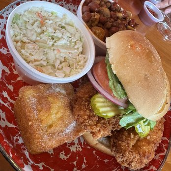 Cindy Lou's BBQ and Catering - Chicken Sandwich with Coleslaw, Cornbread, and Baked Beans - Salad Near Me - Cedar Falls, Iowa Cindy Lou's BBQ and Catering - Chicken Sandwich with Coleslaw, Cornbread, and Baked Beans - Salad Near Me - Cedar Falls, Iowa