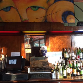 Fat Cats - The feline above the bar was painted by the owner's wife. It definitely sets the tone here. - New American Near Me - Cleveland, Ohio