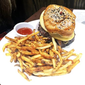 Local Goat - Whiskey burger with egg added. My husband loved it! - Burgers Near Me - Ooltewah, Tennessee
