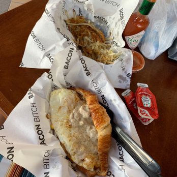 Bacon Bitch - Country and hash browns - Sandwiches Near Me - Miami Beach, Florida Bacon Bitch - Country and hash browns - Sandwiches Near Me - Miami Beach, Florida