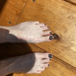 Look at my toes perfectly polished and cut! Look at my toes perfectly polished and cut!