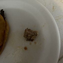 Puerto Jaivo - This is a hunk of fat that was in my taco