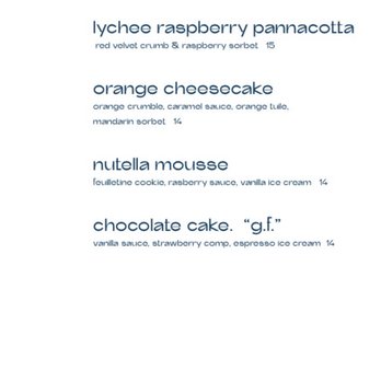 Si Si Restaurant - Dessert Menu - June 2021 - Mediterranean Near Me - East Hampton, New York Si Si Restaurant - Dessert Menu - June 2021 - Mediterranean Near Me - East Hampton, New York