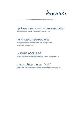 Menu photo 1 Si Si Restaurant East Hampton, NY Menu photo 1 Si Si Restaurant East Hampton, NY