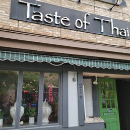 Exterior outside entrance of Taste of Thai - Front of restaurant - Ithaca, New York Exterior outside entrance of Taste of Thai - Front of restaurant - Ithaca, New York