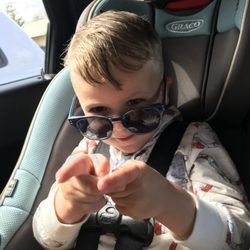 John's Barber Shop - Cool Dude pose to match his new haircut!