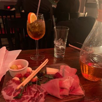 Pazza on Porter - Antipasto board and spritz carafe - Italian Near Me - Boston, Massachusetts Pazza on Porter - Antipasto board and spritz carafe - Italian Near Me - Boston, Massachusetts