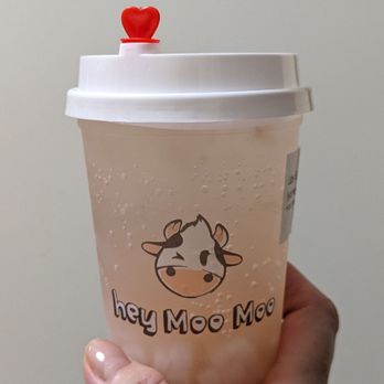 Hey Moo Moo - Lychee sakura soda with coconut jelly - Noodles Near Me - Whitchurch-Stouffville, Ontario