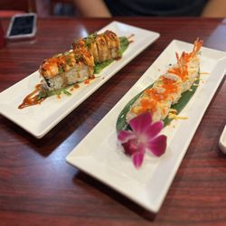 Rok N' Sushi - Baked salmon roll & tiger roll
